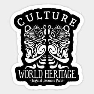 Culture ... World Heritage, Original Javanese Batik Sticker